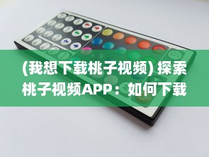 (我想下载桃子视频) 探索桃子视频APP：如何下载并安装旧版本 一步步教程解析