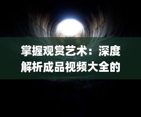 掌握观赏艺术：深度解析成品视频大全的观视频技巧及欣赏之道 v6.9.6下载