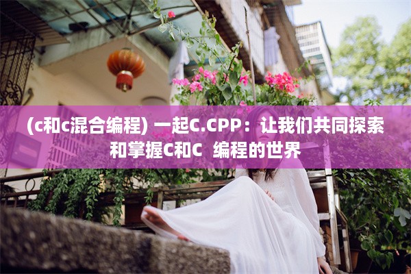 (c和c混合编程) 一起C.CPP：让我们共同探索和掌握C和C  编程的世界