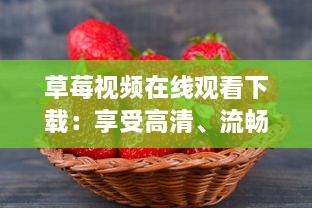 草莓视频在线观看下载：享受高清、流畅、丰富影视内容的优质平台 v1.1.0下载