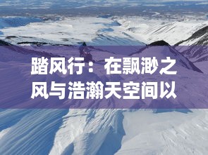 踏风行：在飘渺之风与浩瀚天空间以决心与勇气掌握自由的独特旅程