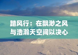 踏风行：在飘渺之风与浩瀚天空间以决心与勇气掌握自由的独特旅程