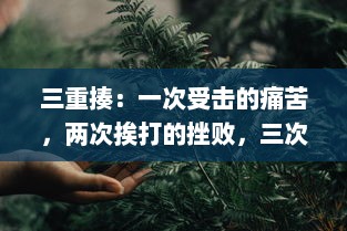 三重揍：一次受击的痛苦，两次挨打的挫败，三次挑战的重生与逆袭