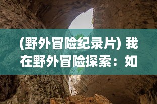 (野外冒险纪录片) 我在野外冒险探索：如何精准地捕捉并记录自然美景的高清视频