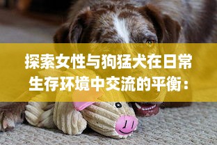 探索女性与狗猛犬在日常生存环境中交流的平衡：以实验为基础的69种独特交互视角解析 v1.6.0下载