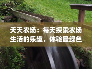 天天农场：每天探索农场生活的乐趣，体验最绿色的自然生态与农业科技的完美结合